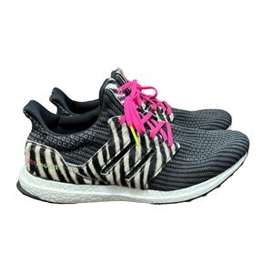 Adidas Ultraboost DNA Faux Zebra Print Hair Men’s Sneakers Size 11.5